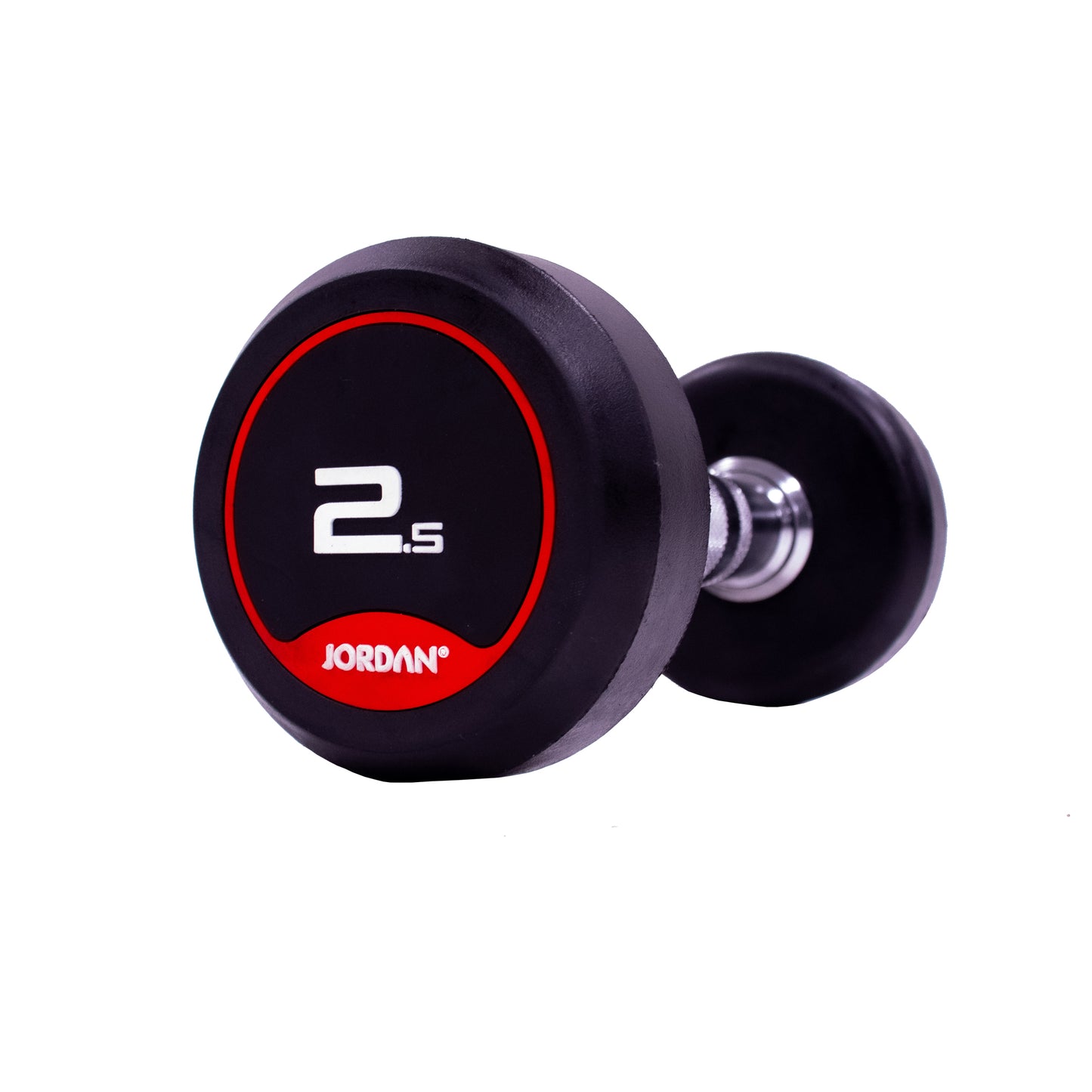 JORDAN Rubber Dumbbells Red (Pairs Of 2.5kg-50kg)