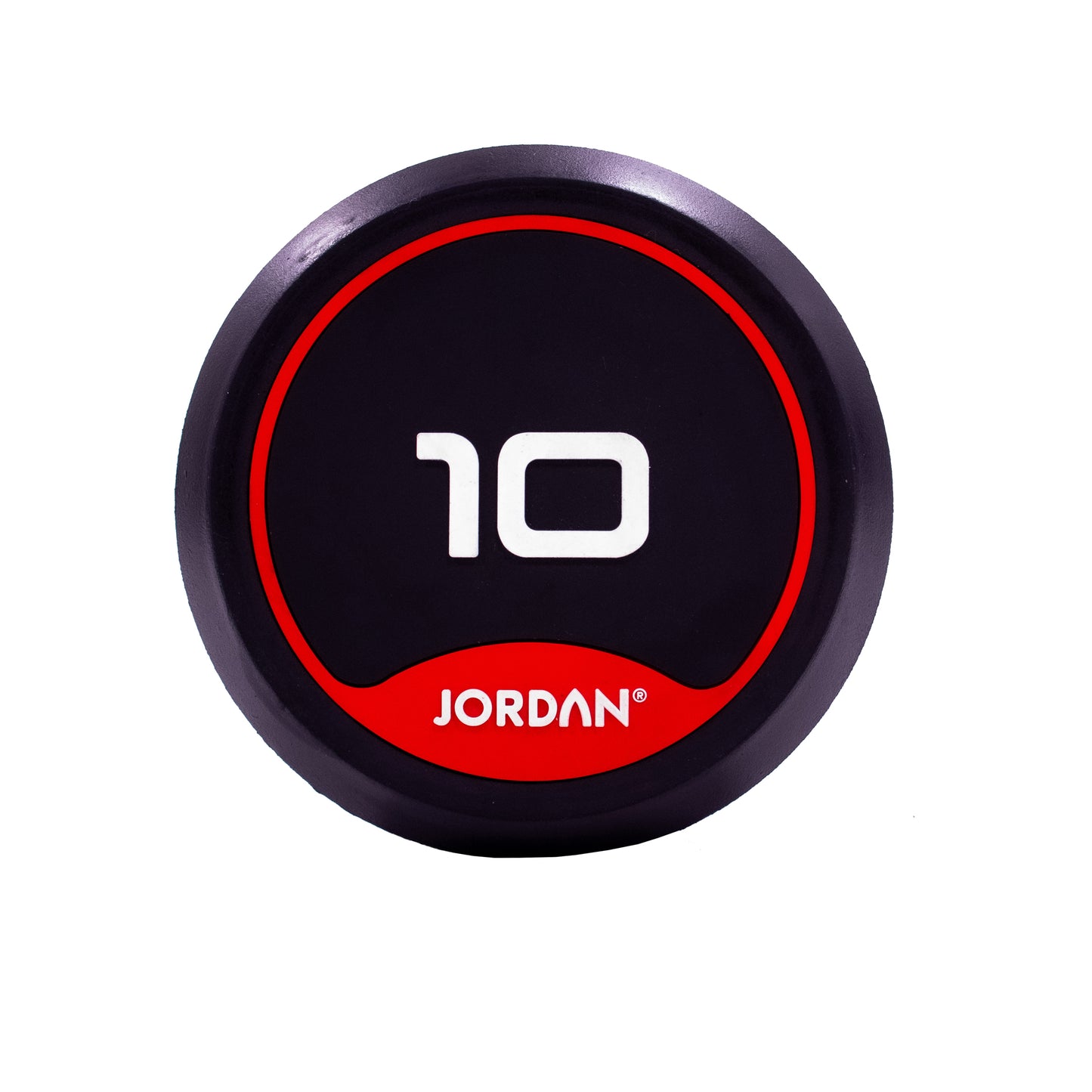 JORDAN Rubber Dumbbells Red (Pairs Of 2.5kg-50kg)