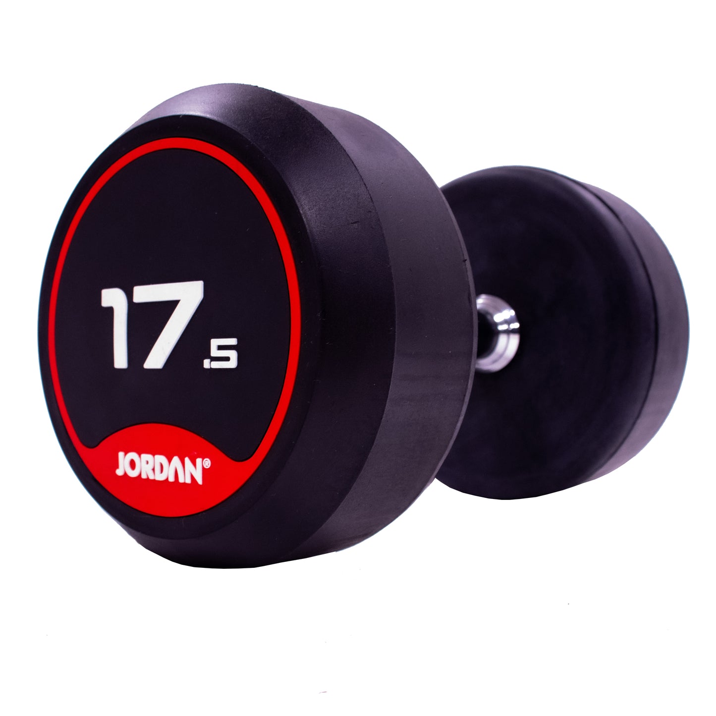 JORDAN Rubber Dumbbells Red (Pairs Of 2.5kg-50kg)