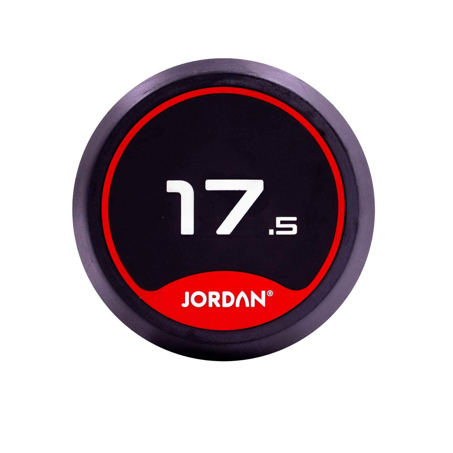 JORDAN Rubber Dumbbells Red (Pairs Of 2.5kg-50kg)