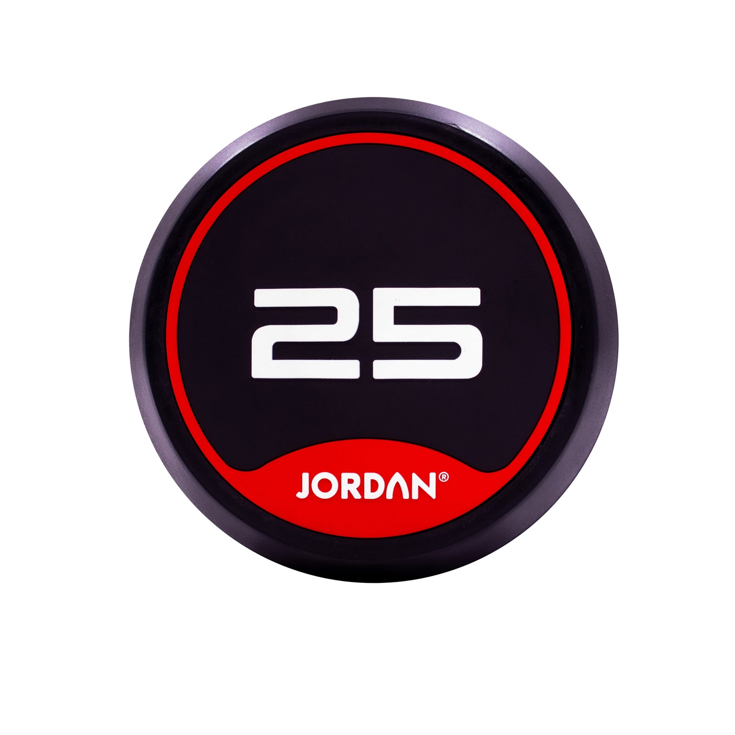 JORDAN Rubber Dumbbells Red (Pairs Of 2.5kg-50kg)