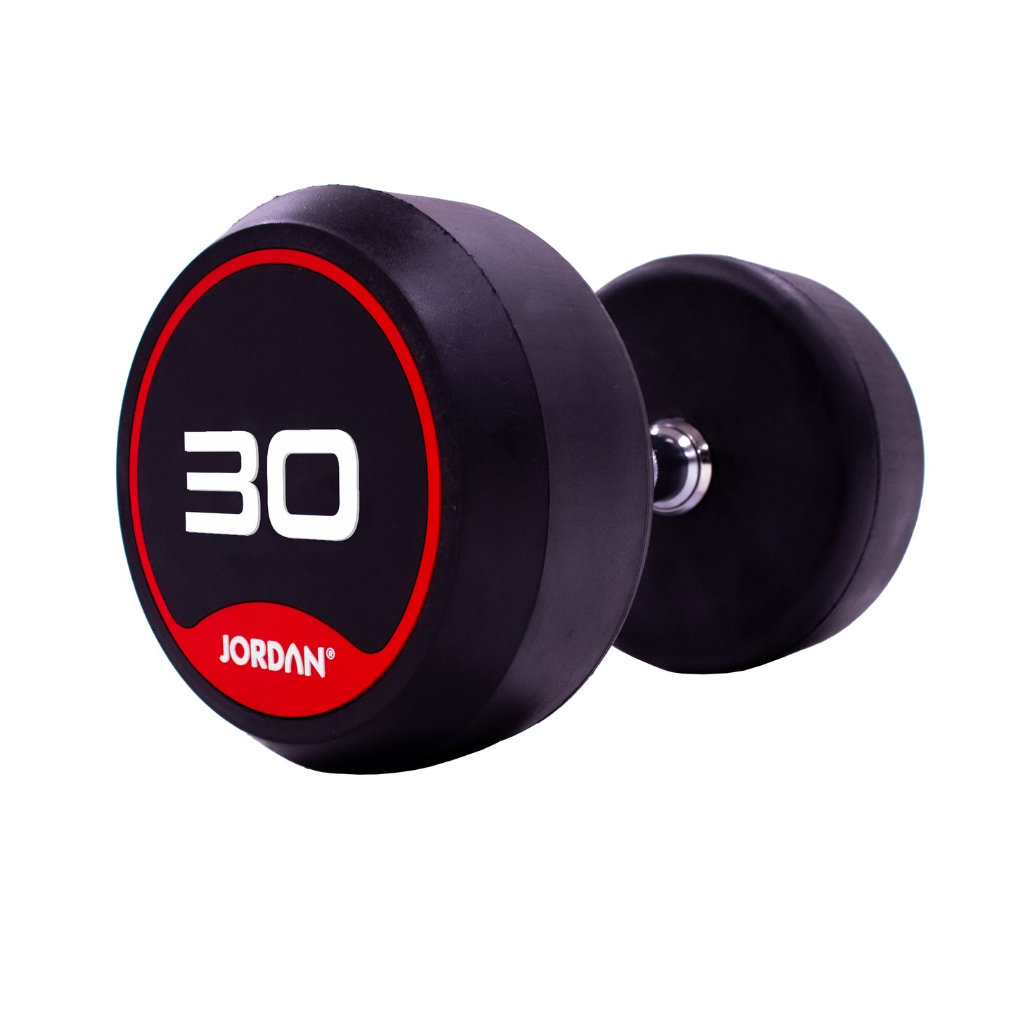 JORDAN Rubber Dumbbells Red (Pairs Of 2.5kg-50kg)