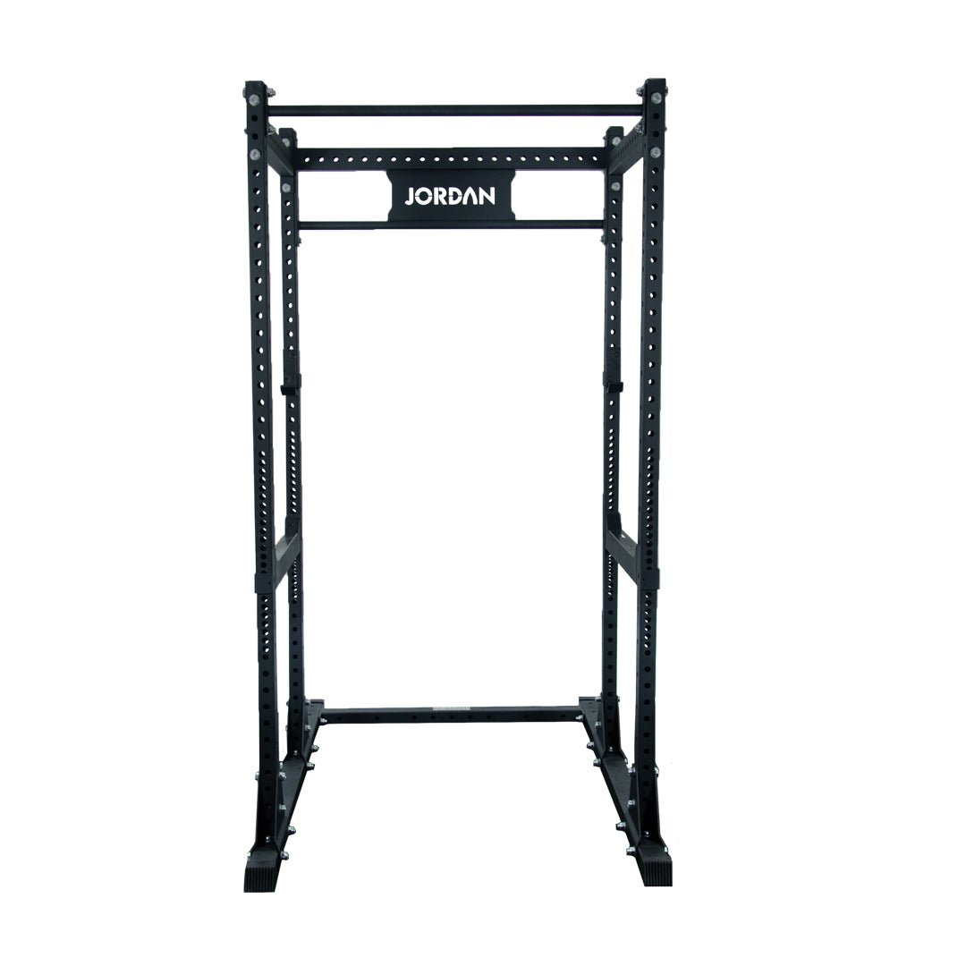 HELIX by JORDAN Freestanding Power Rack with J-Hooks & Safety Bar - Jordan