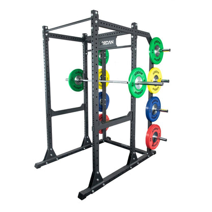 HELIX by JORDAN Freestanding Power Rack with J-Hooks & Safety Bar - Jordan