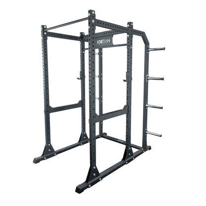 HELIX by JORDAN Freestanding Power Rack with J-Hooks & Safety Bar - Jordan